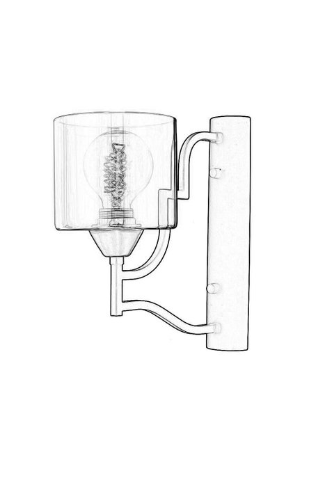 Opviq AP-4162-1E Lámpara de pared Antiquation